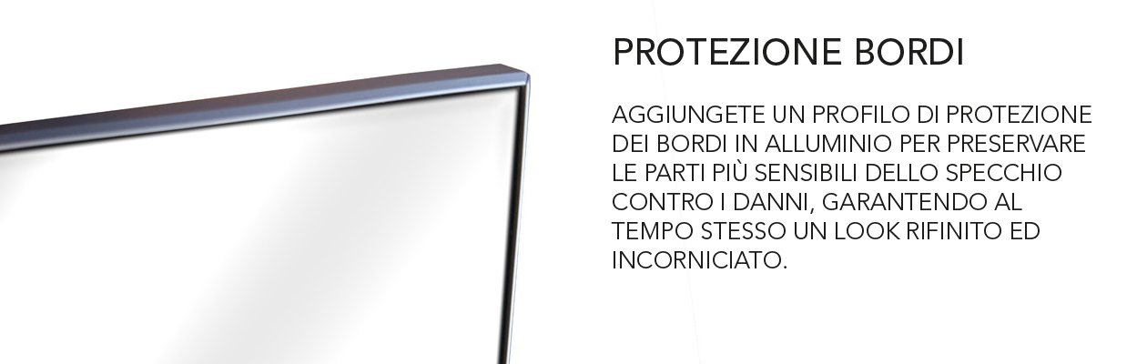 edge protection profile for mirrors